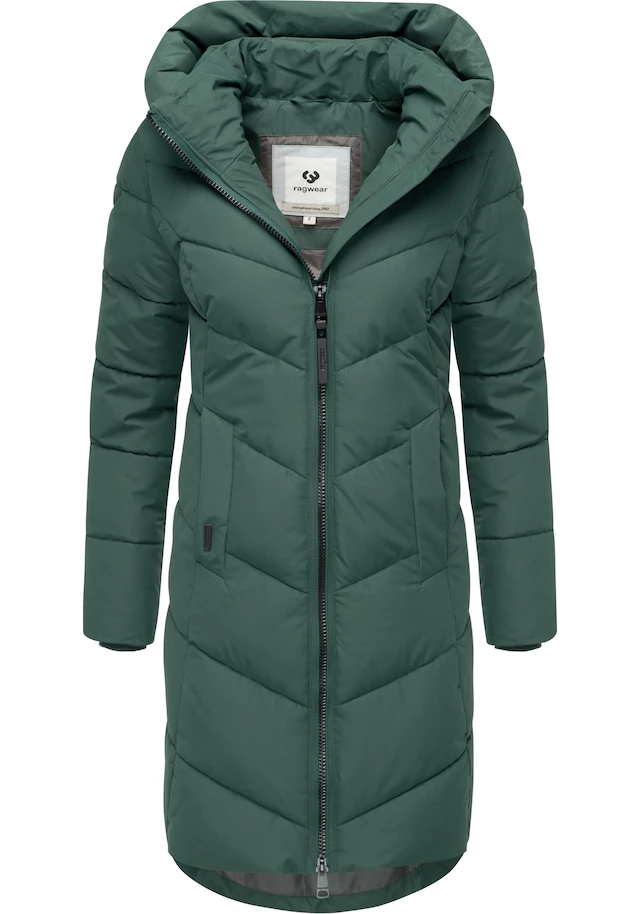 Ragwear Steppmantel »Natalin YOUMODO« Warmer Damen Wintermantel mit V-Steppung und Kapuze