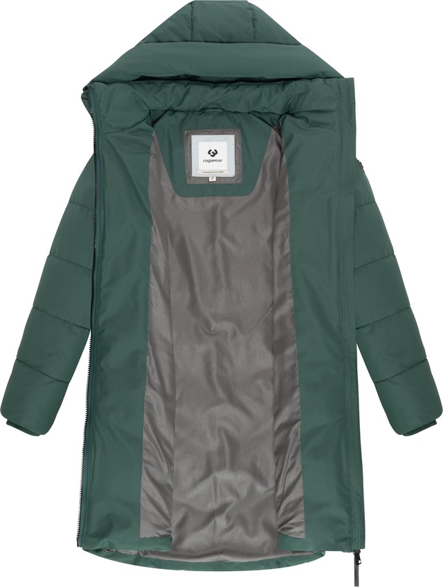 Ragwear Steppmantel »Natalin YOUMODO« Warmer Damen Wintermantel mit V-Steppung und Kapuze