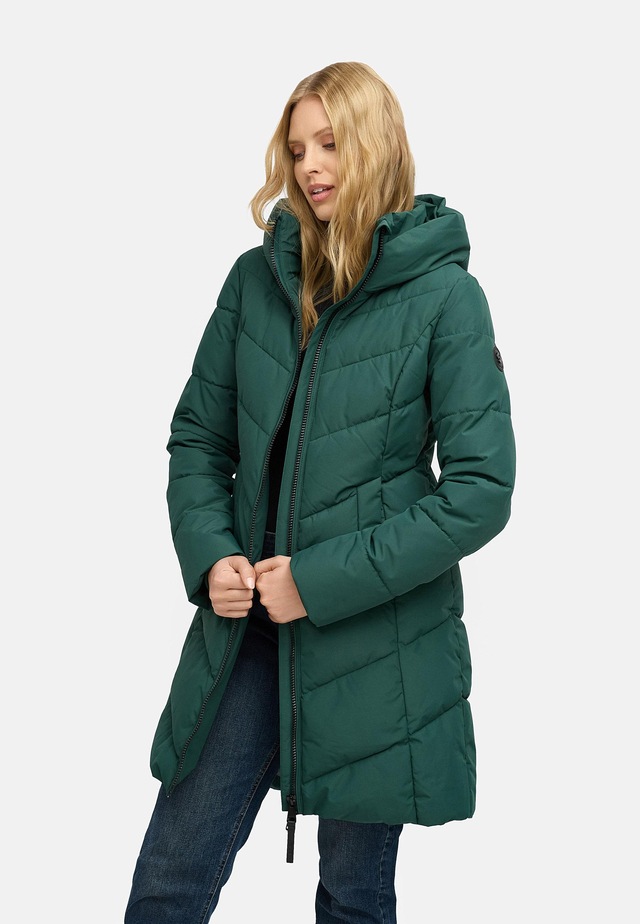 Ragwear Steppmantel »Natalin YOUMODO« Warmer Damen Wintermantel mit V-Steppung und Kapuze