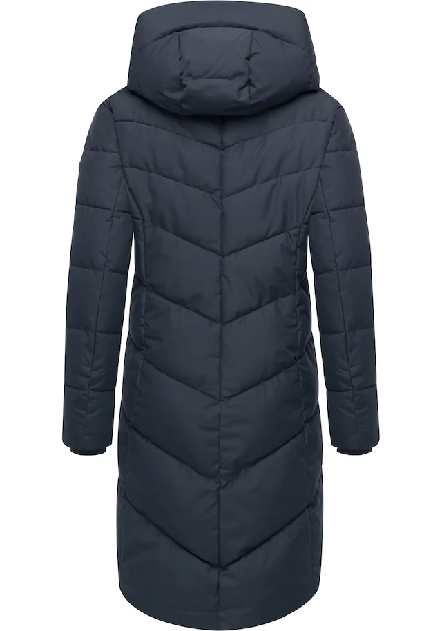 Ragwear Steppmantel »Natalin YOUMODO« Warmer Damen Wintermantel mit V-Steppung und Kapuze