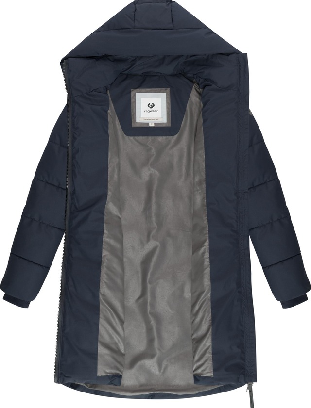 Ragwear Steppmantel »Natalin YOUMODO« Warmer Damen Wintermantel mit V-Steppung und Kapuze