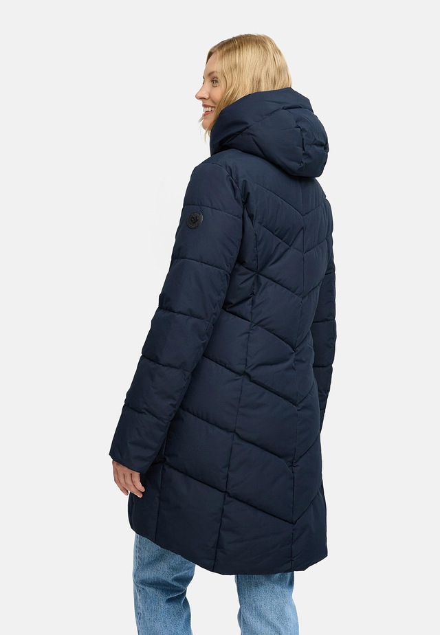 Ragwear Steppmantel »Natalin YOUMODO« Warmer Damen Wintermantel mit V-Steppung und Kapuze