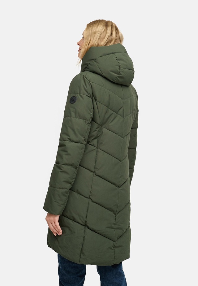 Ragwear Steppmantel »Natalin YOUMODO« Warmer Damen Wintermantel mit V-Steppung und Kapuze