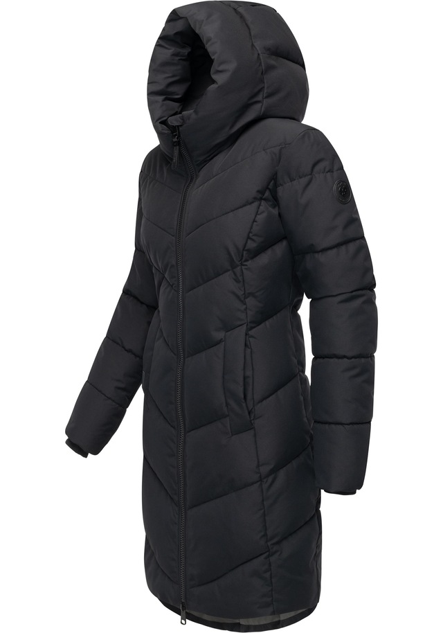 Ragwear Steppmantel »Natalin YOUMODO« Warmer Damen Wintermantel mit V-Steppung und Kapuze