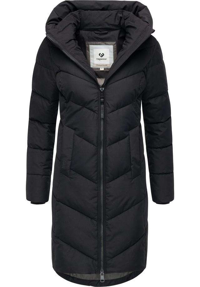 Ragwear Steppmantel »Natalin YOUMODO« Warmer Damen Wintermantel mit V-Steppung und Kapuze