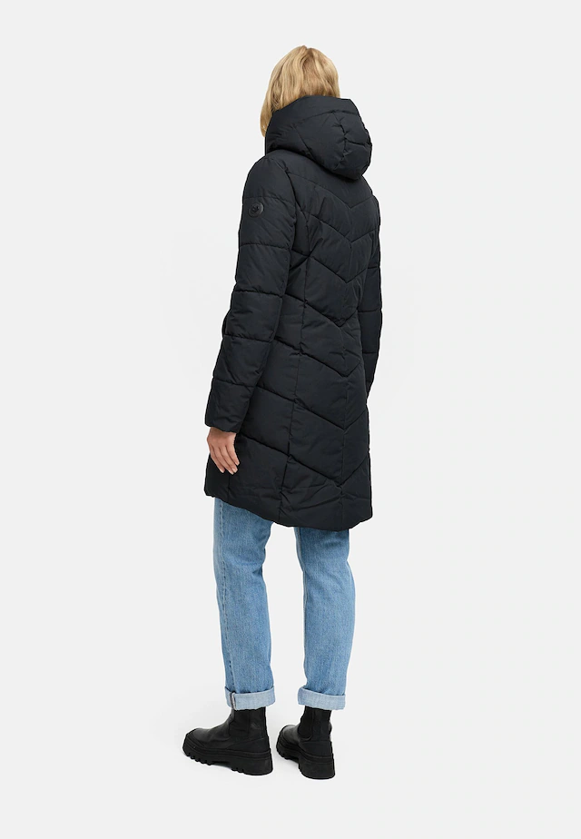 Ragwear Steppmantel »Natalin YOUMODO« Warmer Damen Wintermantel mit V-Steppung und Kapuze
