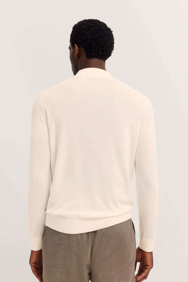 bugatti Rollkragenpullover »Regular Fit« aus Merino-Wolle-Seide-Mix
