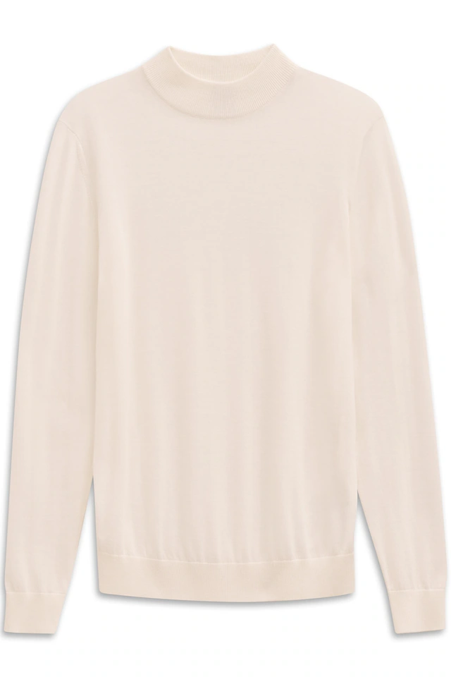 bugatti Rollkragenpullover »Regular Fit« aus Merino-Wolle-Seide-Mix