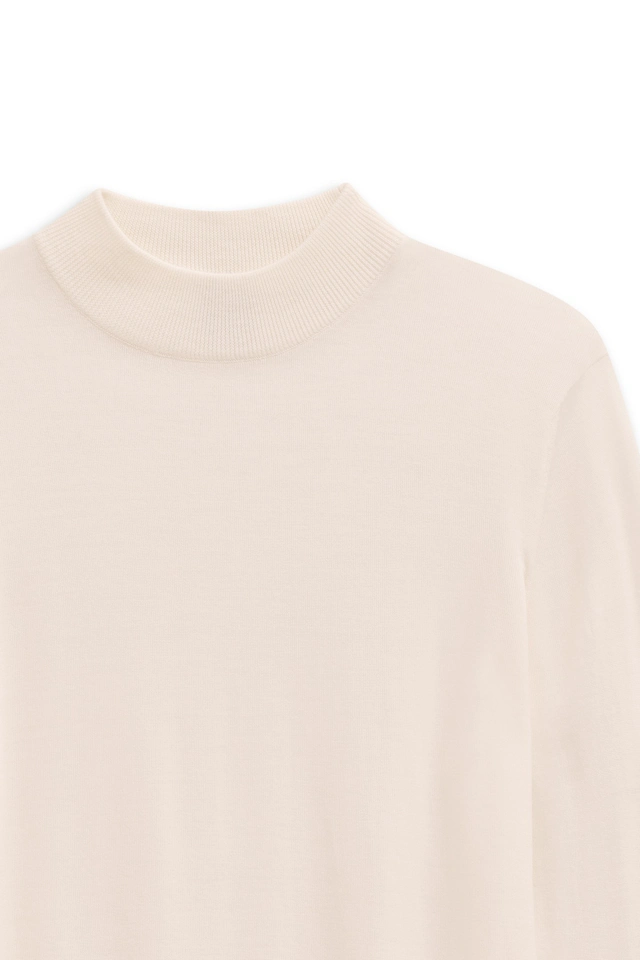 bugatti Rollkragenpullover »Regular Fit« aus Merino-Wolle-Seide-Mix