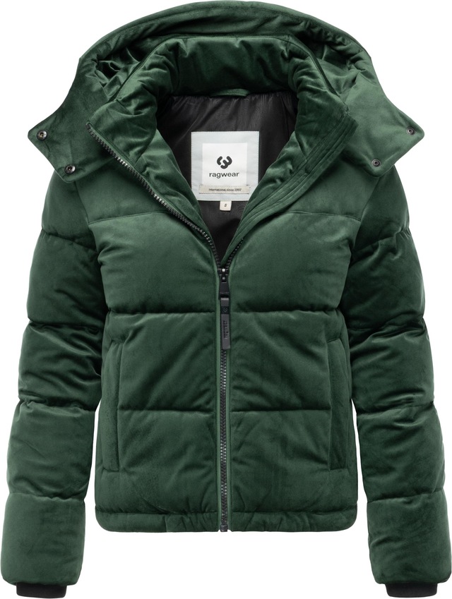 Ragwear Steppjacke »Roobie Velvet YOUMODO« mit Kapuze Gesteppte Teddyjacke in Samtoptik mit Kapuze