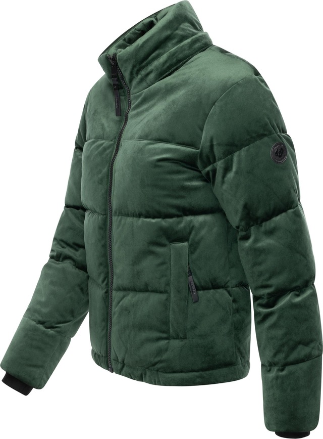 Ragwear Steppjacke »Roobie Velvet YOUMODO« mit Kapuze Gesteppte Teddyjacke in Samtoptik mit Kapuze
