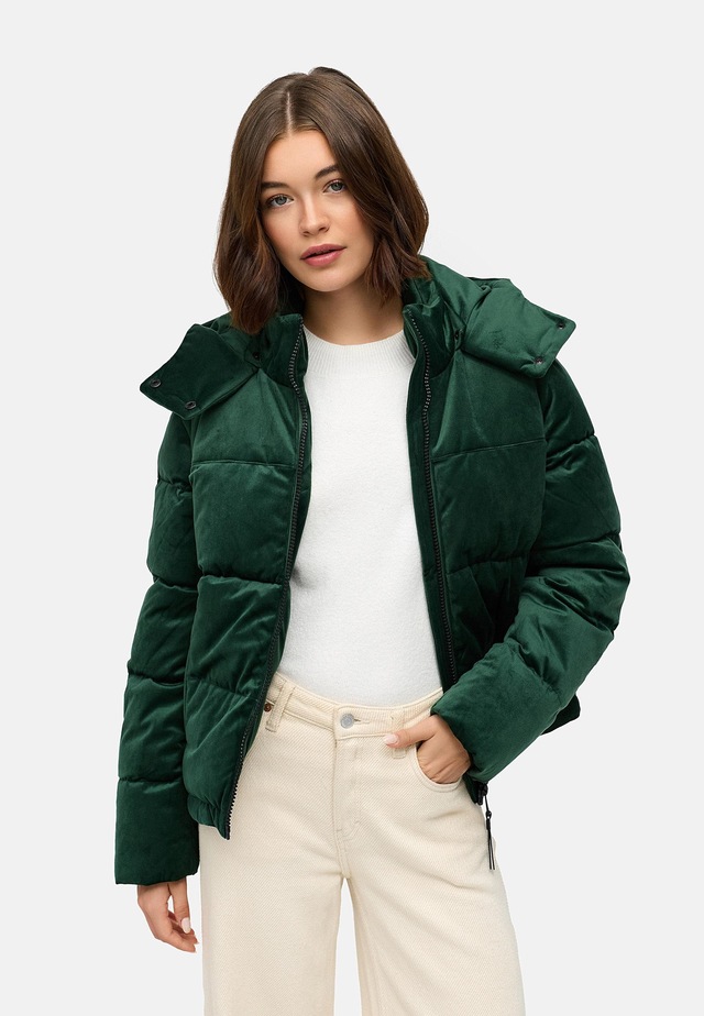 Ragwear Steppjacke »Roobie Velvet YOUMODO« mit Kapuze Gesteppte Teddyjacke in Samtoptik mit Kapuze