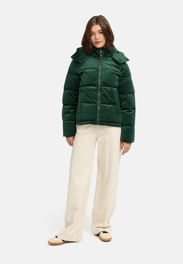 Ragwear Steppjacke »Roobie Velvet YOUMODO« mit Kapuze Gesteppte Teddyjacke in Samtoptik mit Kapuze