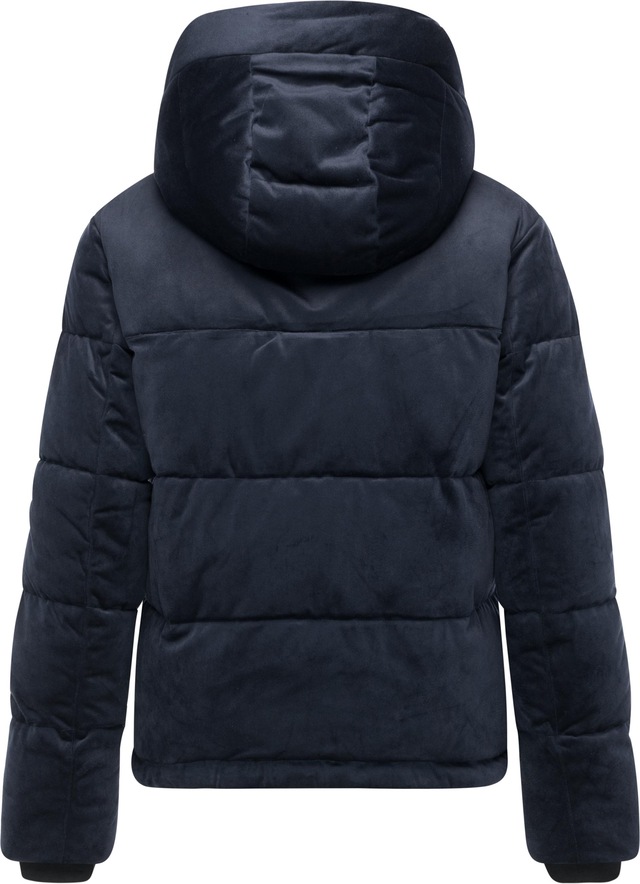 Ragwear Steppjacke »Roobie Velvet YOUMODO« mit Kapuze Gesteppte Teddyjacke in Samtoptik mit Kapuze