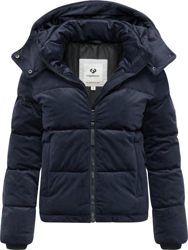 Ragwear Steppjacke »Roobie Velvet YOUMODO« mit Kapuze Gesteppte Teddyjacke in Samtoptik mit Kapuze