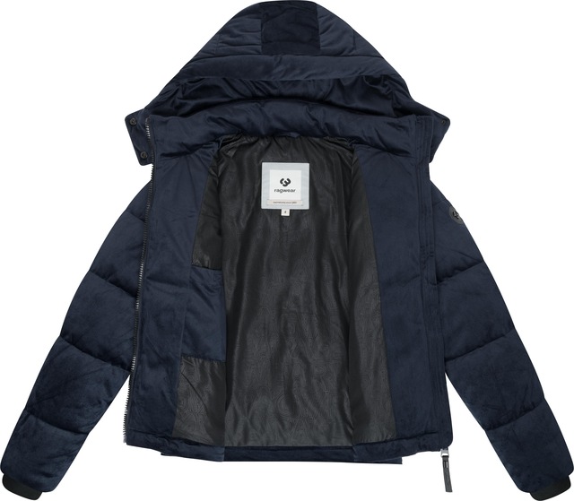 Ragwear Steppjacke »Roobie Velvet YOUMODO« mit Kapuze Gesteppte Teddyjacke in Samtoptik mit Kapuze