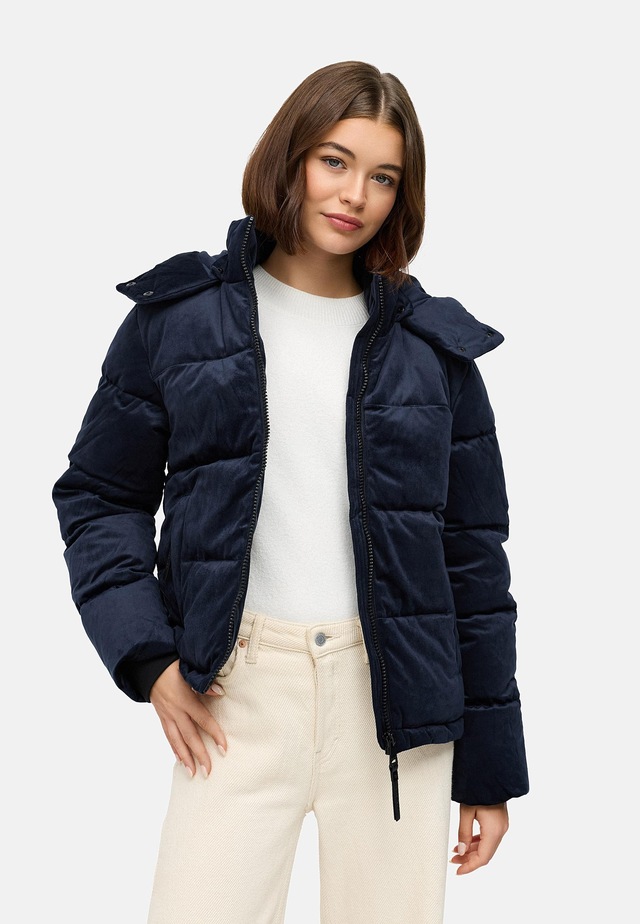 Ragwear Steppjacke »Roobie Velvet YOUMODO« mit Kapuze Gesteppte Teddyjacke in Samtoptik mit Kapuze
