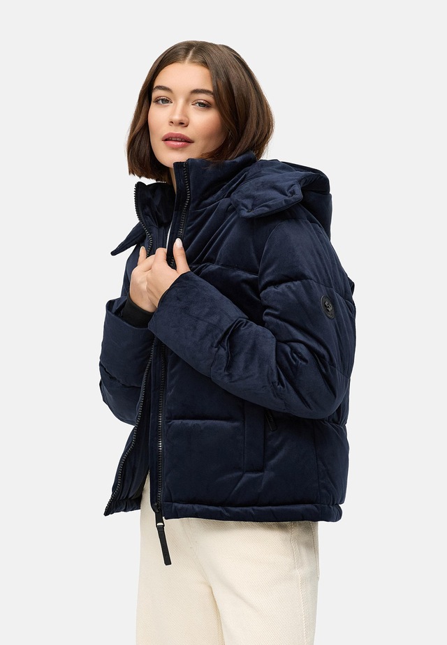 Ragwear Steppjacke »Roobie Velvet YOUMODO« mit Kapuze Gesteppte Teddyjacke in Samtoptik mit Kapuze