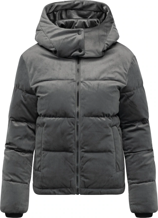 Ragwear Steppjacke »Roobie Velvet YOUMODO« mit Kapuze Gesteppte Teddyjacke in Samtoptik mit Kapuze