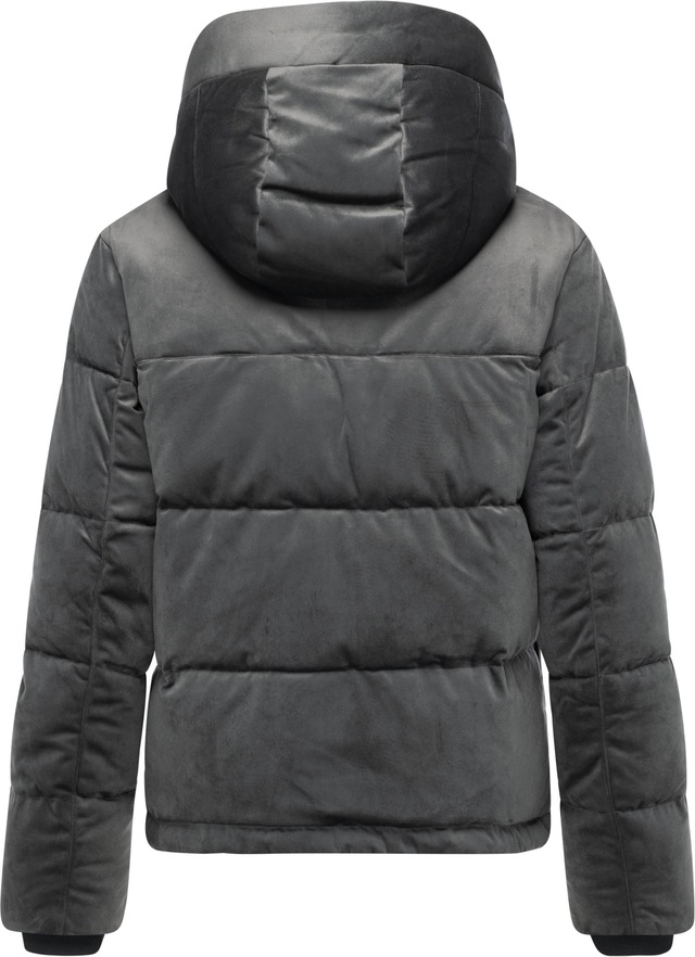 Ragwear Steppjacke »Roobie Velvet YOUMODO« mit Kapuze Gesteppte Teddyjacke in Samtoptik mit Kapuze