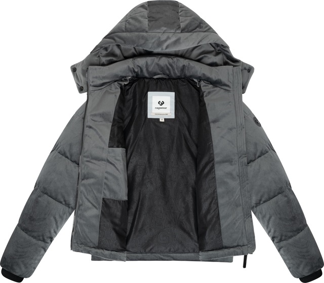 Ragwear Steppjacke »Roobie Velvet YOUMODO« mit Kapuze Gesteppte Teddyjacke in Samtoptik mit Kapuze