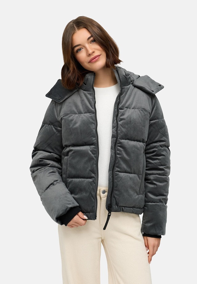 Ragwear Steppjacke »Roobie Velvet YOUMODO« mit Kapuze Gesteppte Teddyjacke in Samtoptik mit Kapuze