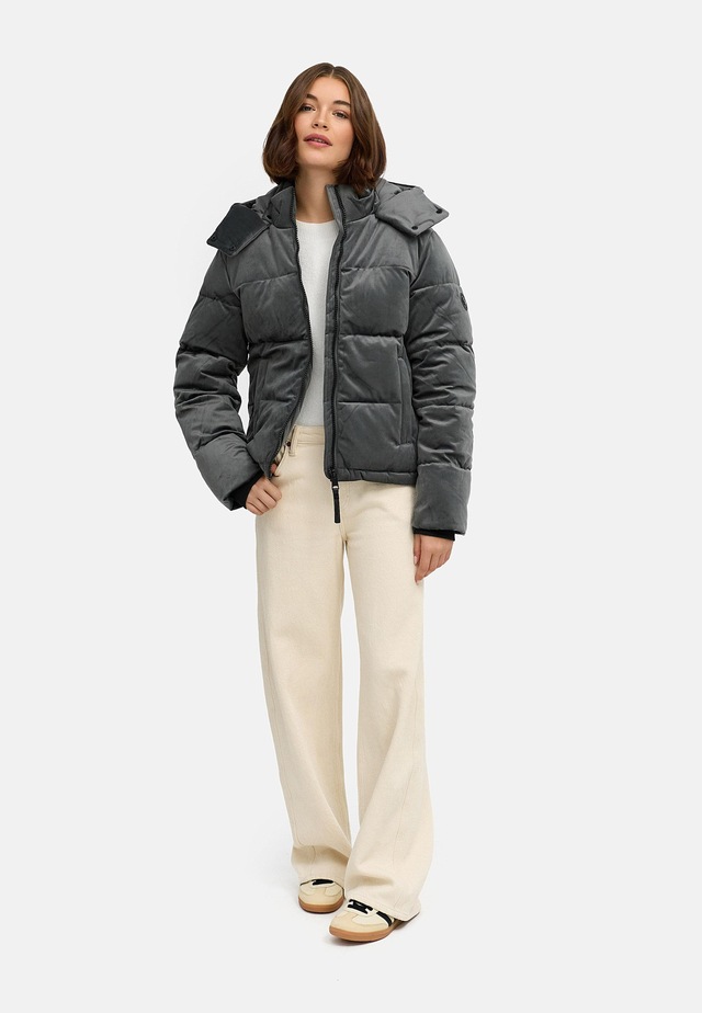 Ragwear Steppjacke »Roobie Velvet YOUMODO« mit Kapuze Gesteppte Teddyjacke in Samtoptik mit Kapuze