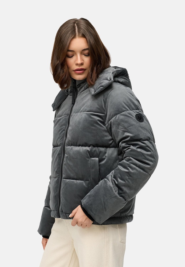 Ragwear Steppjacke »Roobie Velvet YOUMODO« mit Kapuze Gesteppte Teddyjacke in Samtoptik mit Kapuze