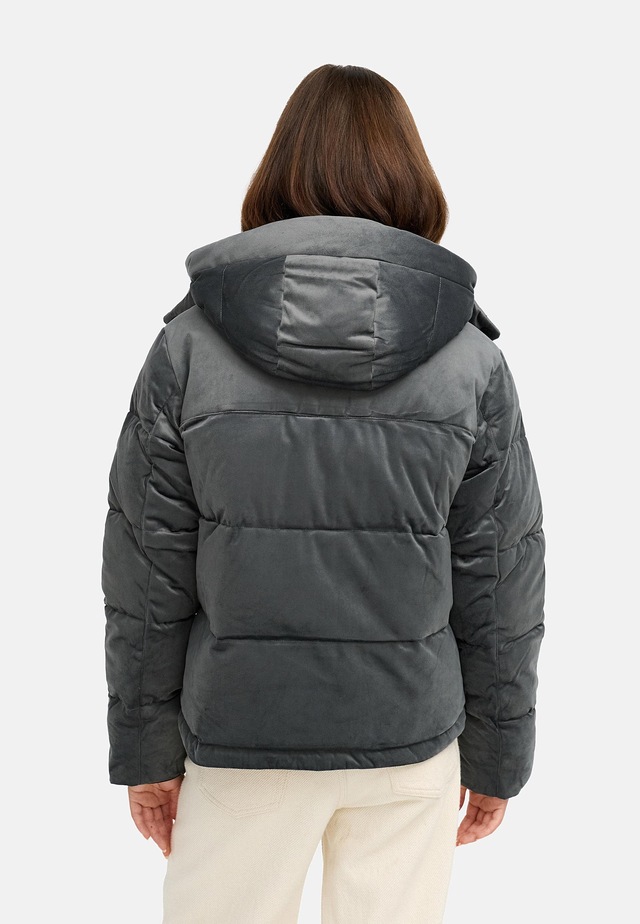 Ragwear Steppjacke »Roobie Velvet YOUMODO« mit Kapuze Gesteppte Teddyjacke in Samtoptik mit Kapuze