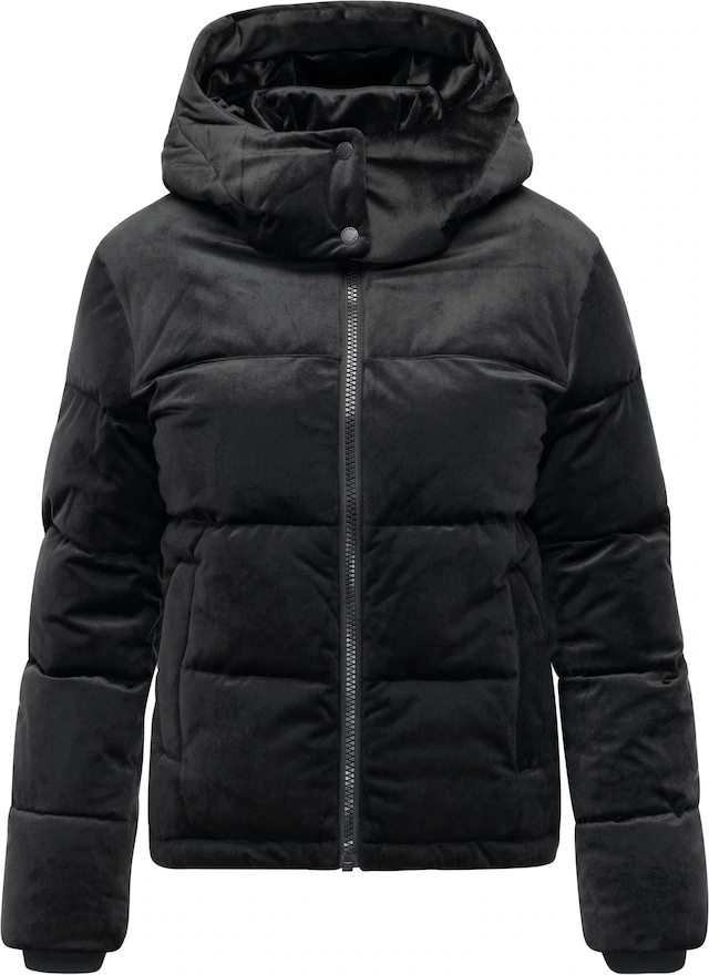 Ragwear Steppjacke »Roobie Velvet YOUMODO« mit Kapuze Gesteppte Teddyjacke in Samtoptik mit Kapuze