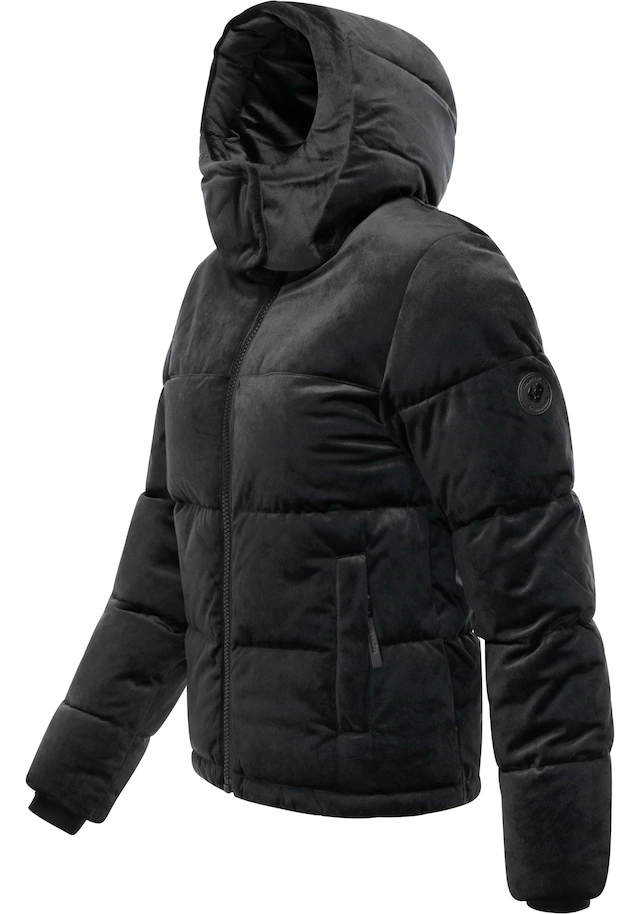 Ragwear Steppjacke »Roobie Velvet YOUMODO« mit Kapuze Gesteppte Teddyjacke in Samtoptik mit Kapuze