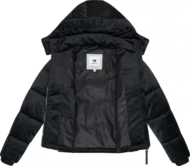 Ragwear Steppjacke »Roobie Velvet YOUMODO« mit Kapuze Gesteppte Teddyjacke in Samtoptik mit Kapuze