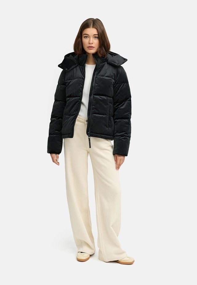 Ragwear Steppjacke »Roobie Velvet YOUMODO« mit Kapuze Gesteppte Teddyjacke in Samtoptik mit Kapuze