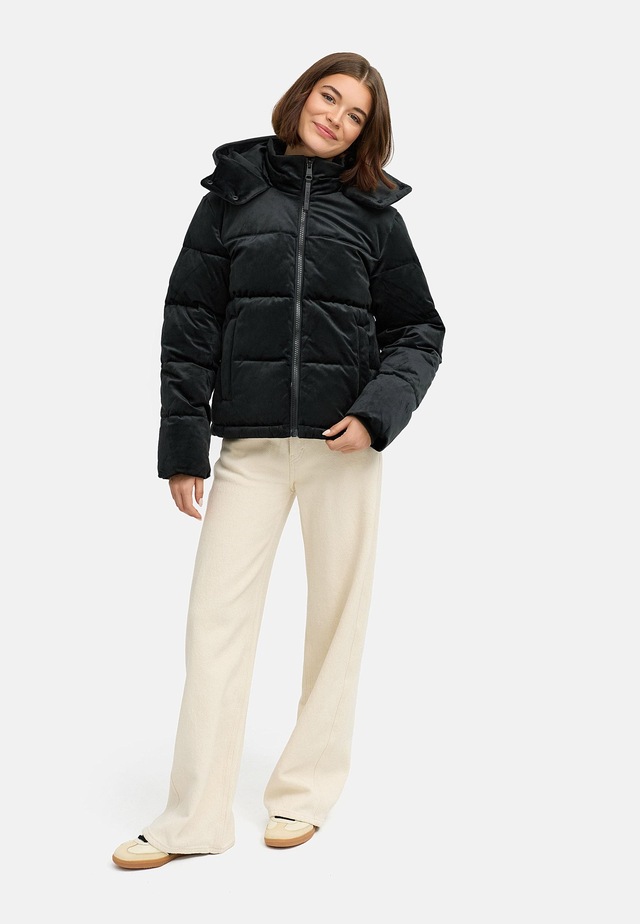 Ragwear Steppjacke »Roobie Velvet YOUMODO« mit Kapuze Gesteppte Teddyjacke in Samtoptik mit Kapuze