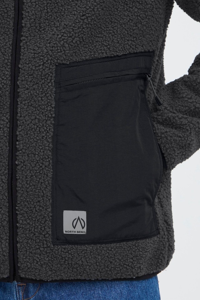 North Bend Plüschjacke »Plüschjacke NBGalonne M Teddy Jacket«