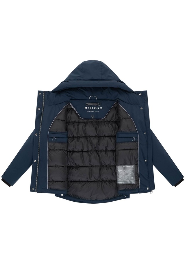 Marikoo Winterjacke »Yeminaa« warm für den Winter - hinten länger geschnitten