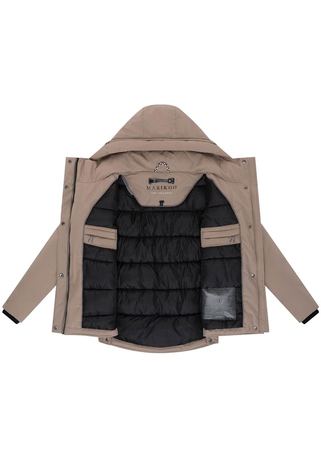 Marikoo Winterjacke »Yeminaa« warm für den Winter - hinten länger geschnitten
