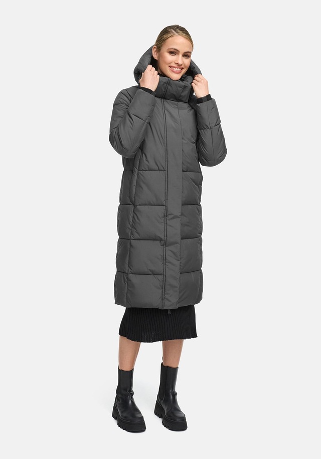 Marikoo Winterjacke »Chumanii« Warmer Wintermantel mit langem Schnitt für kalte Tage.