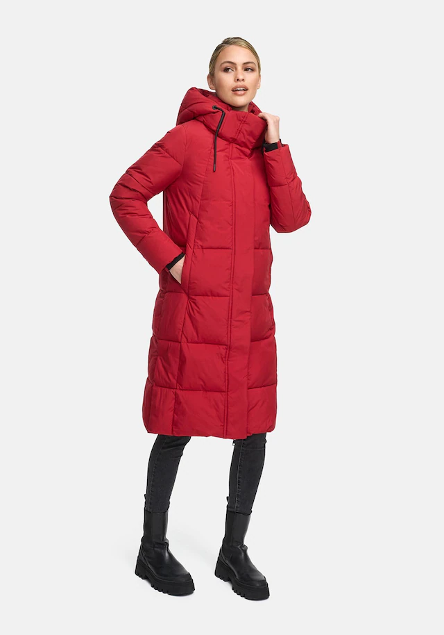 Marikoo Winterjacke »Chumanii« Warmer Wintermantel mit langem Schnitt für kalte Tage.