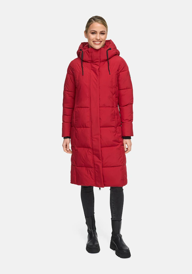Marikoo Winterjacke »Chumanii« Warmer Wintermantel mit langem Schnitt für kalte Tage.