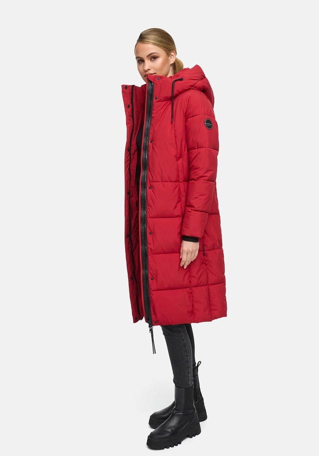 Marikoo Winterjacke »Chumanii« Warmer Wintermantel mit langem Schnitt für kalte Tage.