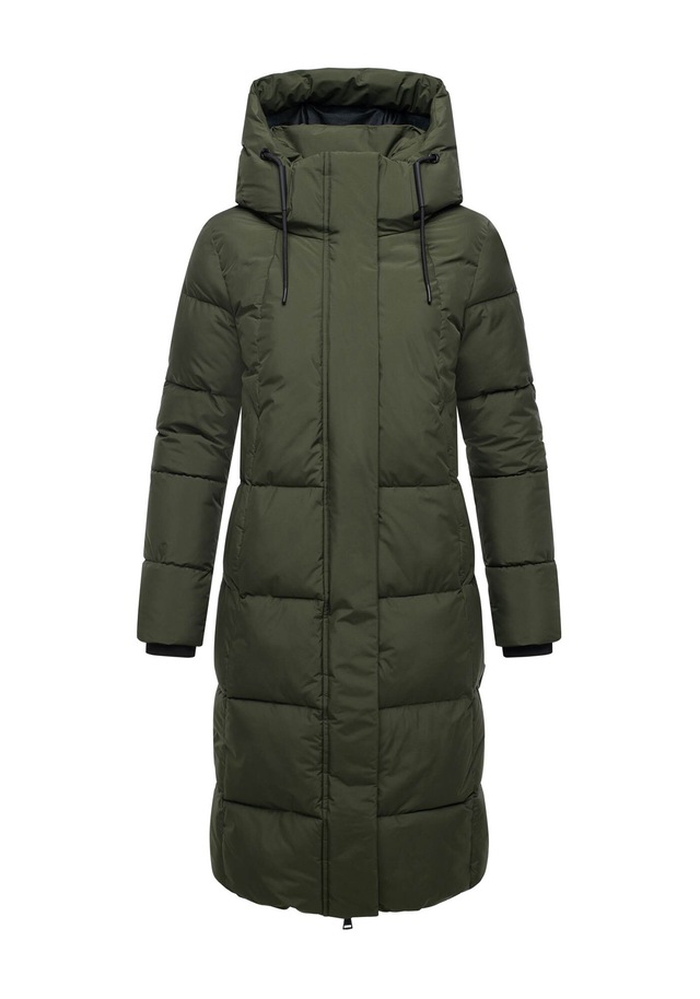 Marikoo Winterjacke »Chumanii« Warmer Wintermantel mit langem Schnitt für kalte Tage.