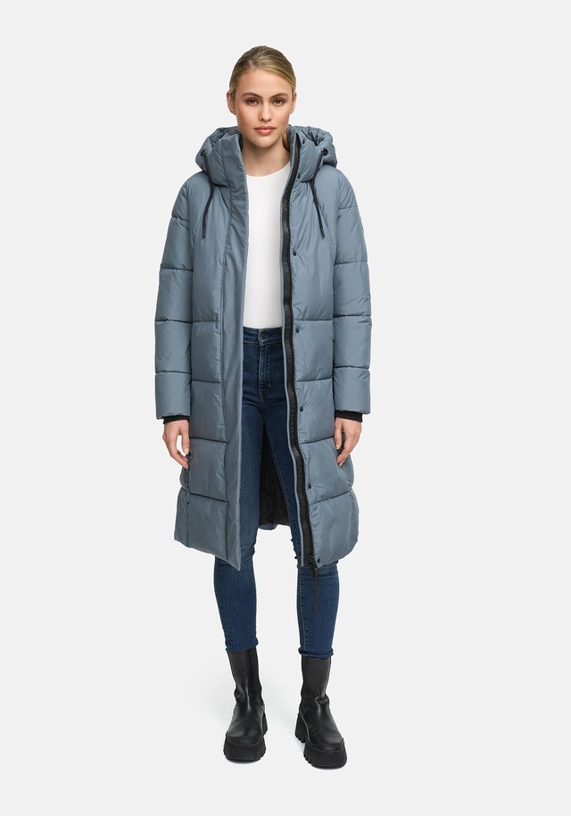 Marikoo Winterjacke »Chumanii« Warmer Wintermantel mit langem Schnitt für kalte Tage.