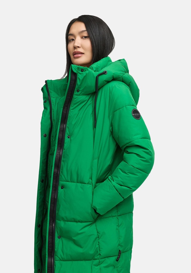 Marikoo Winterjacke »Chumanii« Warmer Wintermantel mit langem Schnitt für kalte Tage.