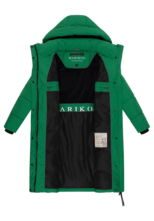 Marikoo Winterjacke »Chumanii« Warmer Wintermantel mit langem Schnitt für kalte Tage.