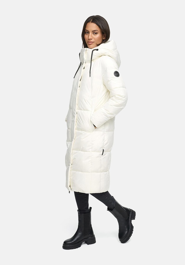 Marikoo Winterjacke »Chumanii« Warmer Wintermantel mit langem Schnitt für kalte Tage.