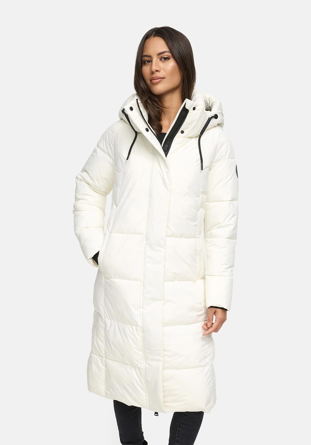 Marikoo Winterjacke »Chumanii« Warmer Wintermantel mit langem Schnitt für kalte Tage.