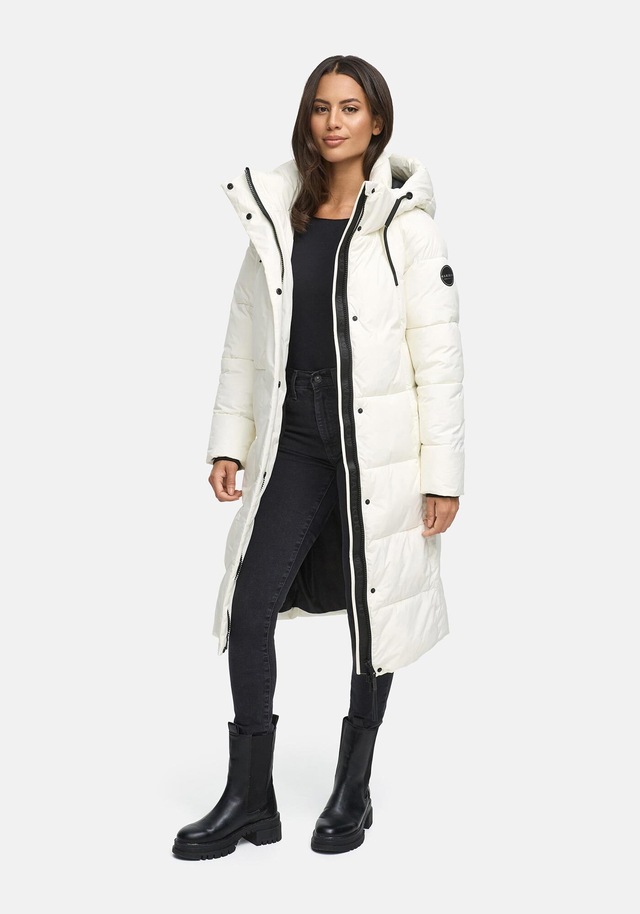 Marikoo Winterjacke »Chumanii« Warmer Wintermantel mit langem Schnitt für kalte Tage.