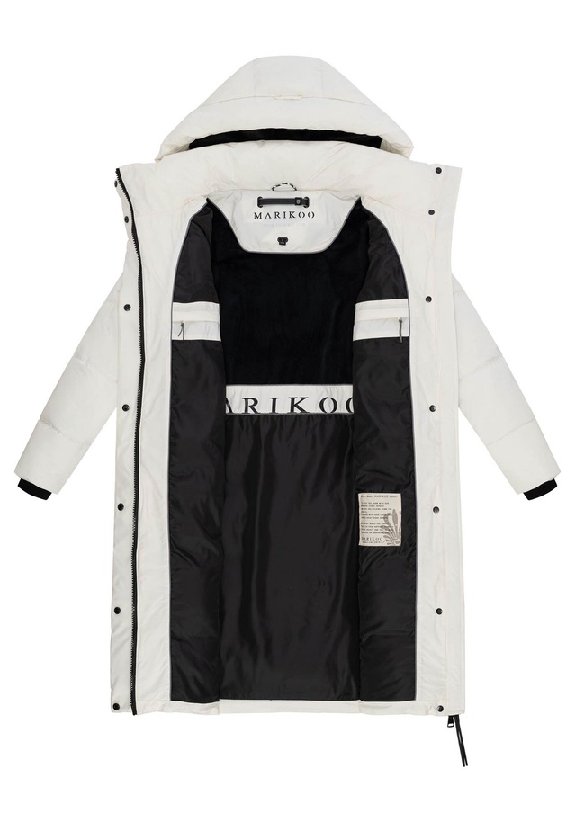Marikoo Winterjacke »Chumanii« Warmer Wintermantel mit langem Schnitt für kalte Tage.