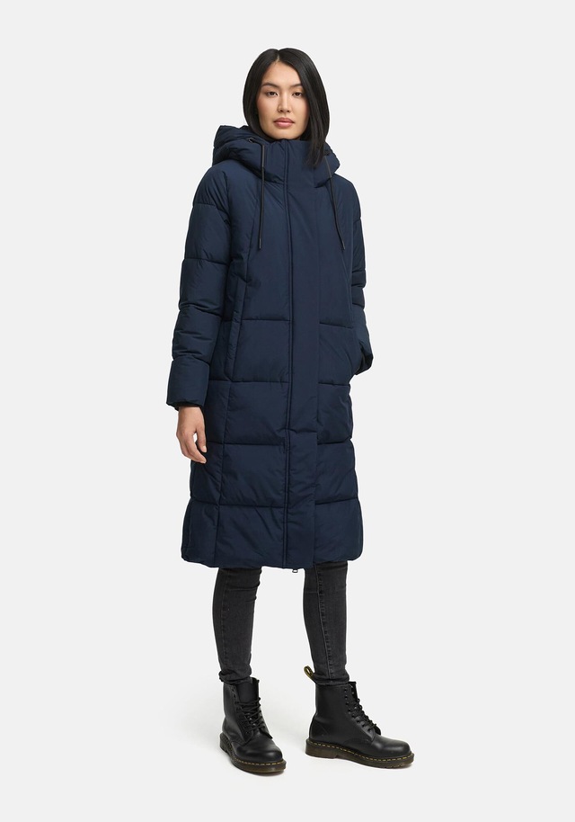 Marikoo Winterjacke »Chumanii« Warmer Wintermantel mit langem Schnitt für kalte Tage.